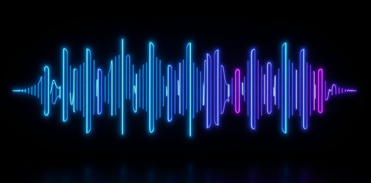 Interactive waveform preview interface showing detailed amplitude peaks and frequency markers for a 24-bit audio track